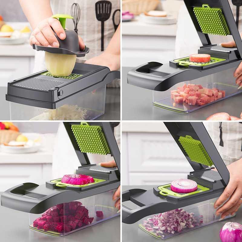 Aurevo™ MultiSlice™ Electric Vegetable Cutter ⚡🥗 – Slice, Dice & Shred Effortlessly