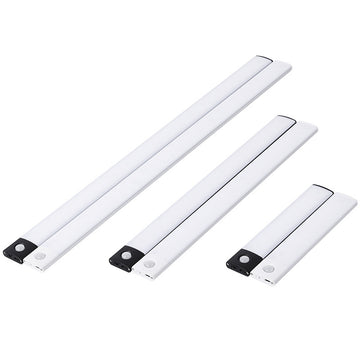 AUREVO™ MotionSense LED Bar – Magnetic, Rechargeable IR Sensor Light for Wardrobes & Cabinets