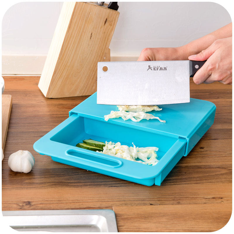 AUREVO™ 2-in-1 Folding Chopping Board & Drain Basket 🥦 – Smart Prep Made Simple!