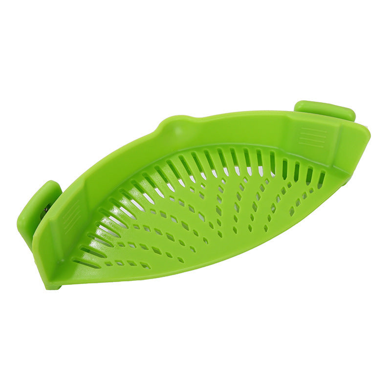 AurevoHub™ ClipMate™ Silicone Clip-On Funnel Strainer  – Effortless Draining with Universal Fit