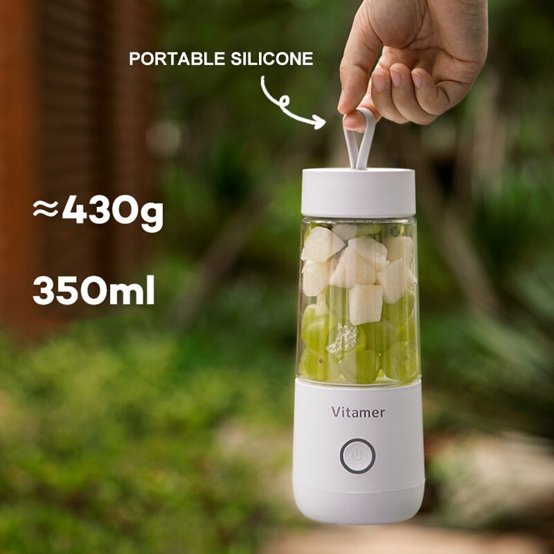 AUREVO™ 350ml Portable USB-Rechargeable Blender 🥤✨ – Smoothies & Shakes Anywhere