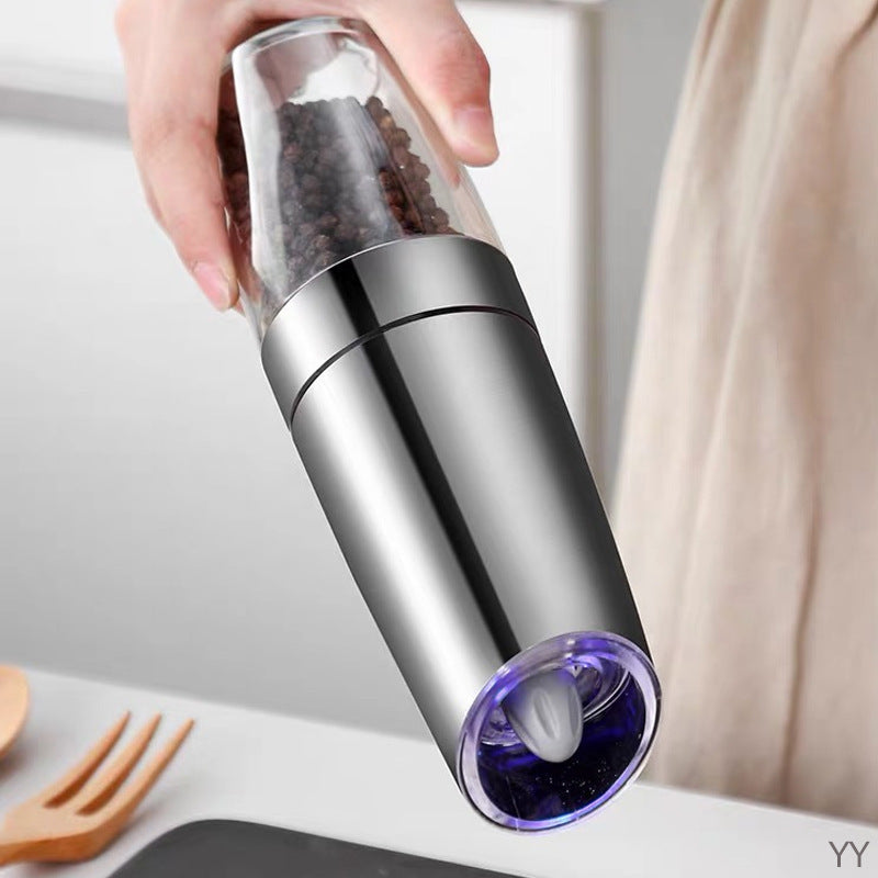 AUREVO Electric Salt & Pepper Grinder – Automatic Adjustable Coarseness Kitchen Tool