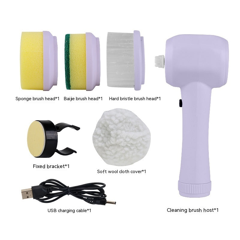 AUREVO™ 4-in-1 Cordless Electric Spin Scrubber  – Powerful Handheld Cleaning Brush for Kitchen & Bathroom