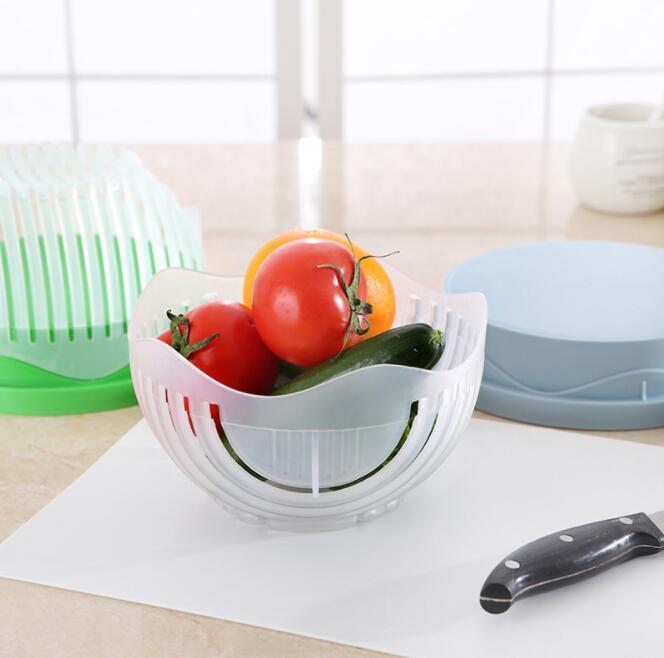 AUREVO Creative Salad Cutter 🥗 – Safe, Fast & Mess-Free Kitchen Gadget for Fruits & Vegetables ✨
