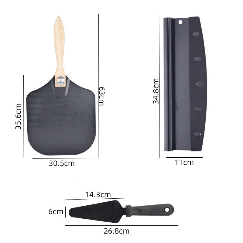 AUREVO™ Aluminum Pizza Shovel Set 🍕💫 – Slide, Serve & Bake Like a Pro