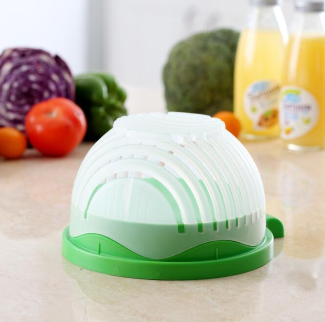 AUREVO Creative Salad Cutter 🥗 – Safe, Fast & Mess-Free Kitchen Gadget for Fruits & Vegetables ✨
