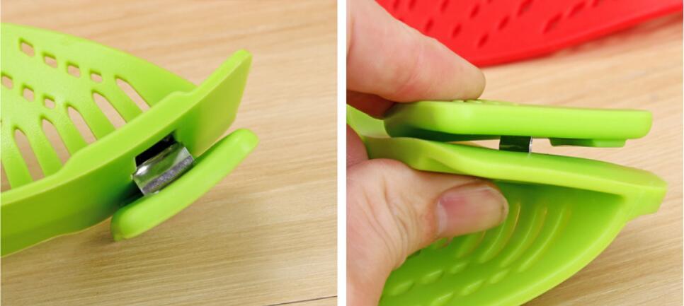 AurevoHub™ ClipMate™ Silicone Clip-On Funnel Strainer  – Effortless Draining with Universal Fit