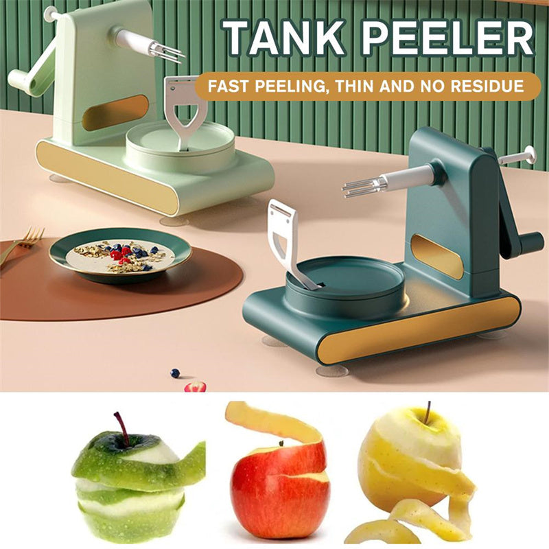 AUREVO™ Hand-Cranked Multifunctional Peeler & Slicer  | 4-in-1 Fruit & Vegetable Cutter Machine