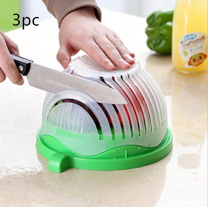 AUREVO Creative Salad Cutter 🥗 – Safe, Fast & Mess-Free Kitchen Gadget for Fruits & Vegetables ✨