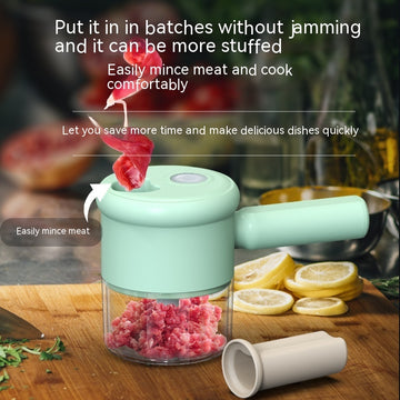 AUREVO™ Multifunctional Electric Vegetable Cutter & Garlic Chopper 🧄✨ – Slice, Chop & Prep in Seconds!