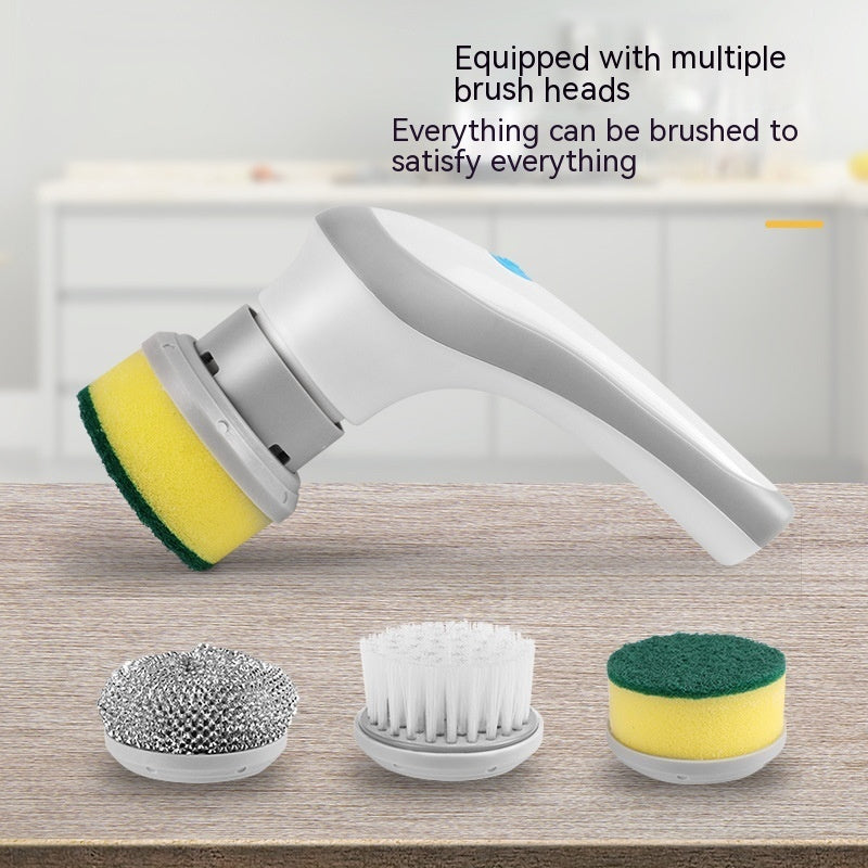 AUREVO™ 4-in-1 Cordless Electric Spin Scrubber  – Powerful Handheld Cleaning Brush for Kitchen & Bathroom
