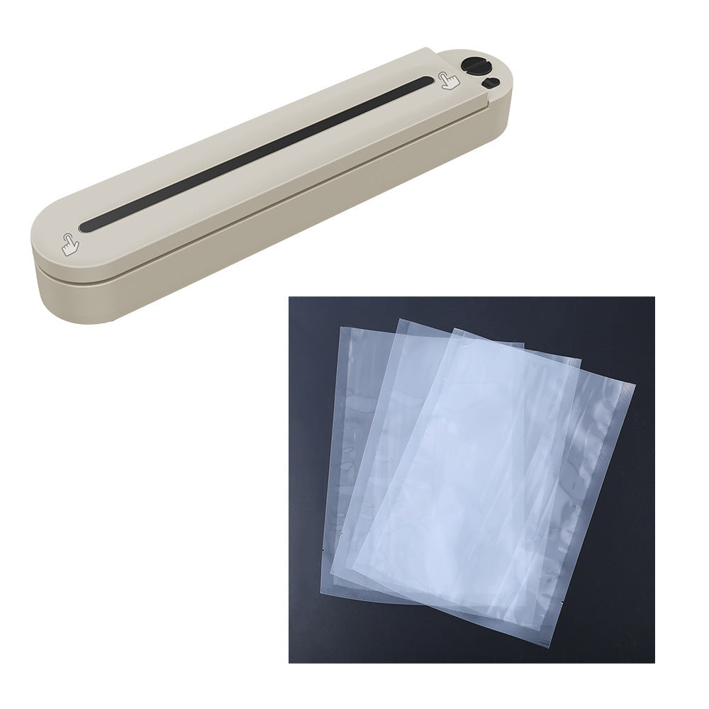 ✨ AUREVO™ Mini Vacuum Sealer – Portable Food Preservation Machine with One-Touch Seal & Reusable Bags 🖤