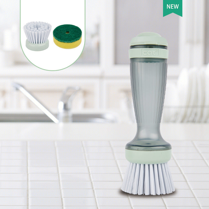 AUREVO™ Dish Brush with Built-In Soap Dispenser✨ – Effortless Cleaning Made Stylish!