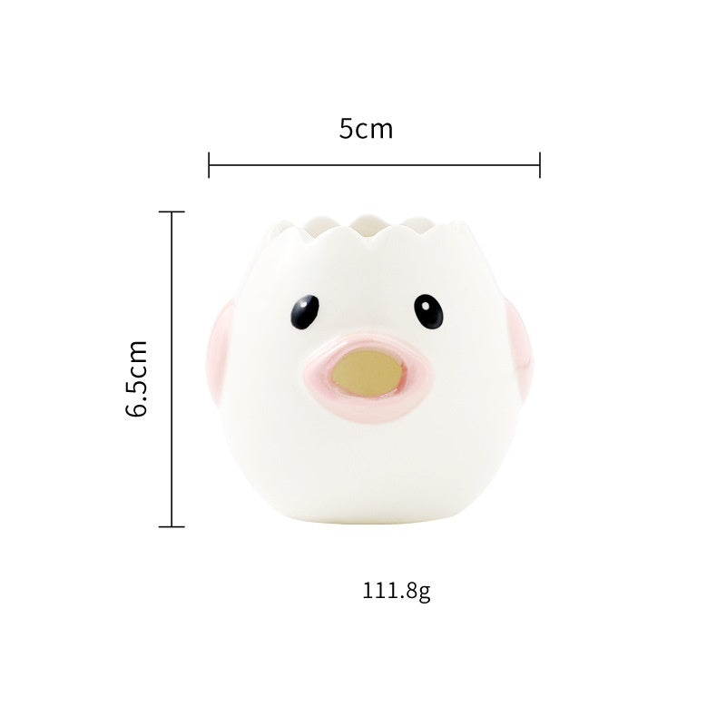AUREVO™ Cute Chicken Ceramic Egg White Separator – Fun & Practical Kitchen Accessory
