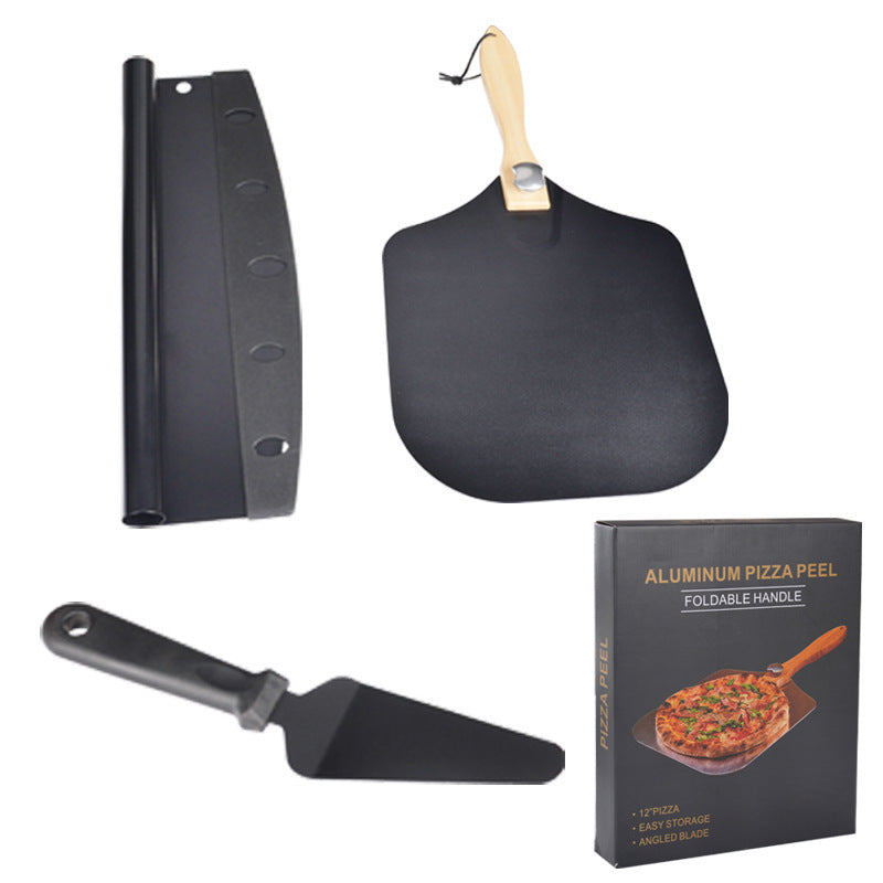AUREVO™ Aluminum Pizza Shovel Set 🍕💫 – Slide, Serve & Bake Like a Pro