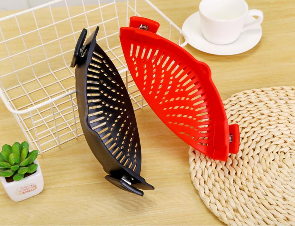AurevoHub™ ClipMate™ Silicone Clip-On Funnel Strainer  – Effortless Draining with Universal Fit