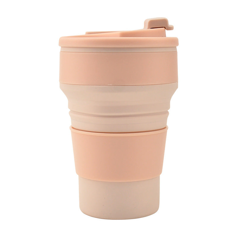AUREVO™ Collapsible Travel Mug ☕ – Foldable Outdoor Coffee & Tea Cup with Lid