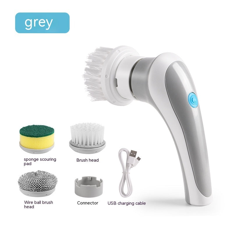 AUREVO™ 4-in-1 Cordless Electric Spin Scrubber  – Powerful Handheld Cleaning Brush for Kitchen & Bathroom