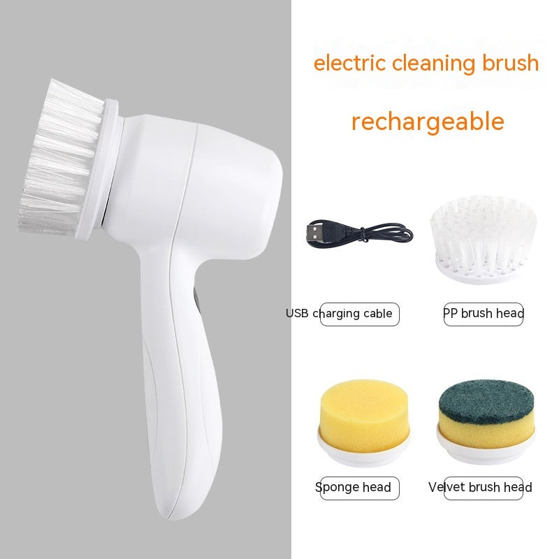 AUREVO™ 4-in-1 Cordless Electric Spin Scrubber  – Powerful Handheld Cleaning Brush for Kitchen & Bathroom