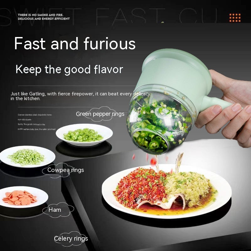 AUREVO™ Multifunctional Electric Vegetable Cutter & Garlic Chopper 🧄✨ – Slice, Chop & Prep in Seconds!