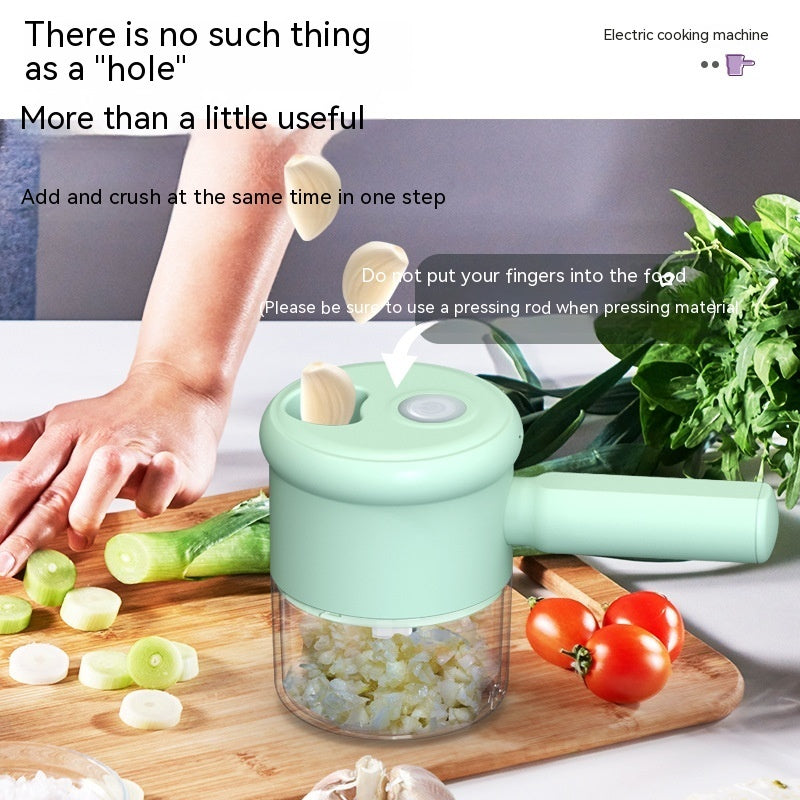 AUREVO™ Multifunctional Electric Vegetable Cutter & Garlic Chopper 🧄✨ – Slice, Chop & Prep in Seconds!