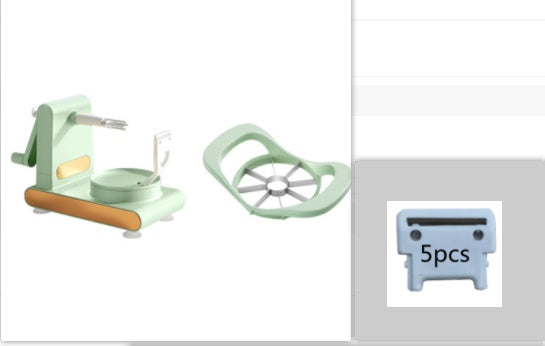 AUREVO™ Hand-Cranked Multifunctional Peeler & Slicer  | 4-in-1 Fruit & Vegetable Cutter Machine