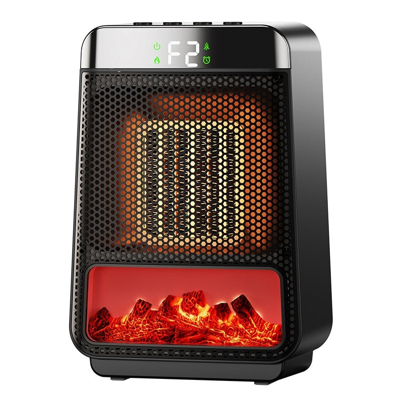 AUREVO™ 3D Flame Smart PTC Heater 1500W ️ – Portable & Eco Electric Warmer for Home & Bathroom