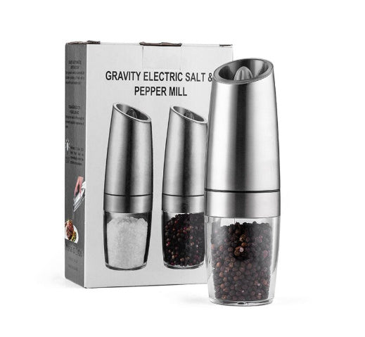 AUREVO Electric Salt & Pepper Grinder – Automatic Adjustable Coarseness Kitchen Tool